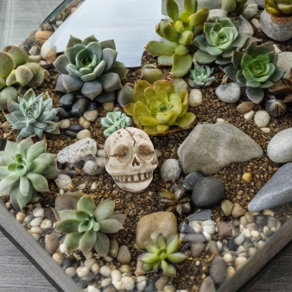 20Pcs Resin Skull Ornament Out - Aquarium Decor ulasan dan harga