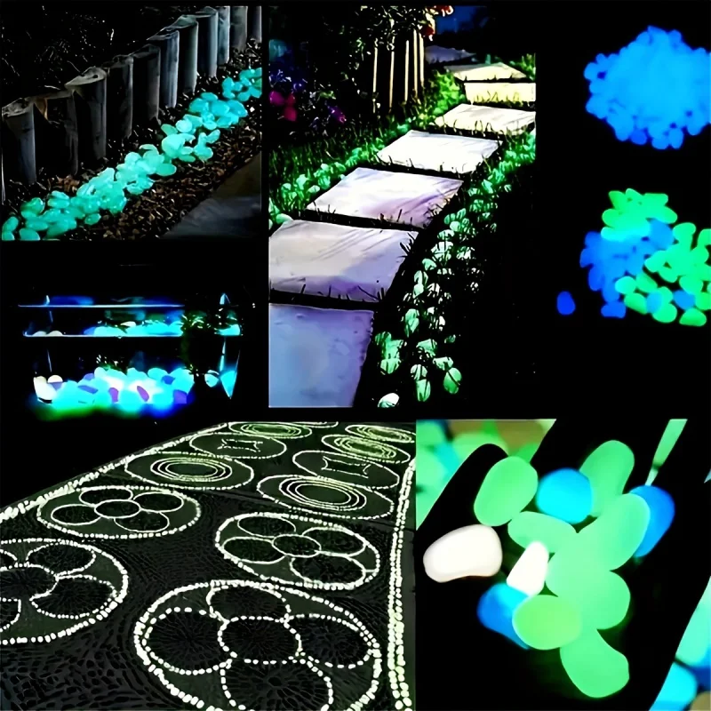 100pcs Resin Luminous Stones G - Aquarium Plants ulasan dan harga