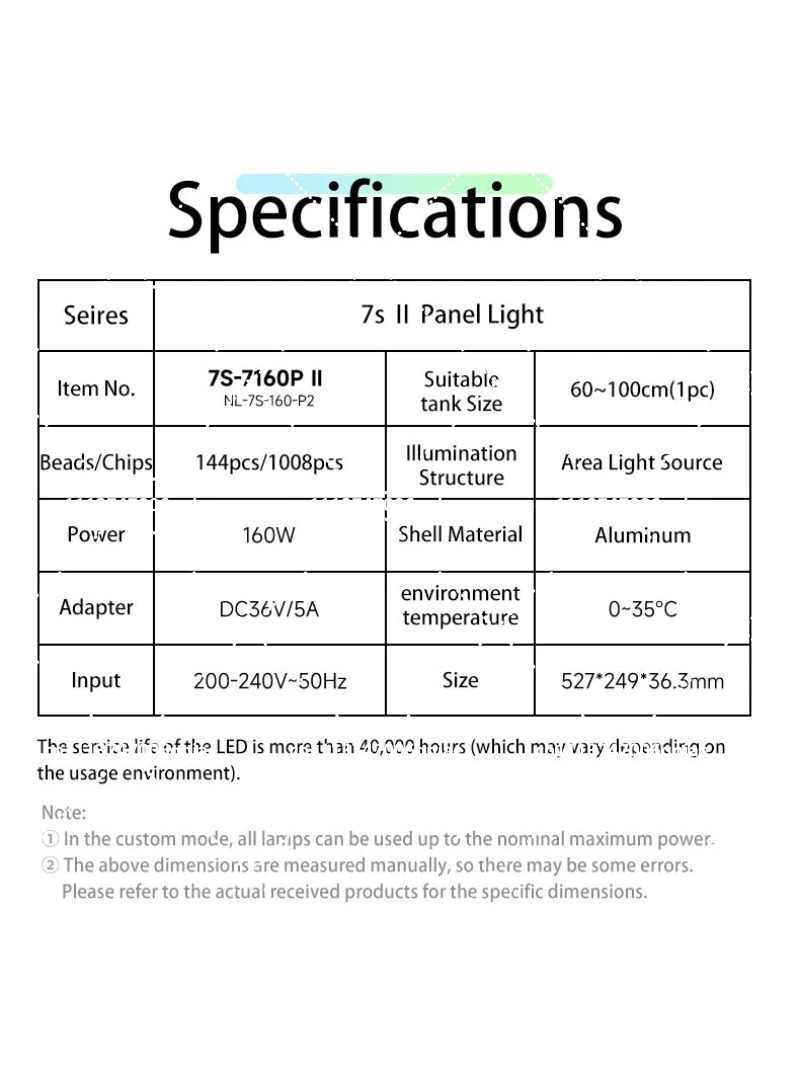 Aquarium LED Light 160W RGB Fu - Aquarium Light ulasan dan harga